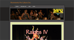 Desktop Screenshot of movimientoprocultura.net