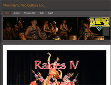 Tablet Screenshot of movimientoprocultura.net
